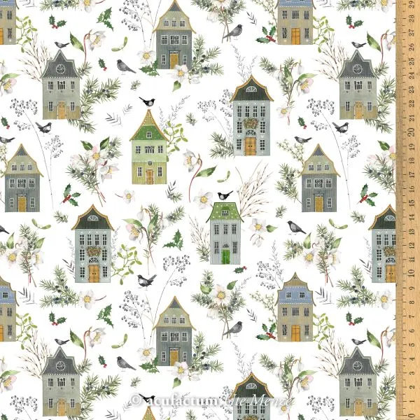 houses and wintergreen (25/75cm)