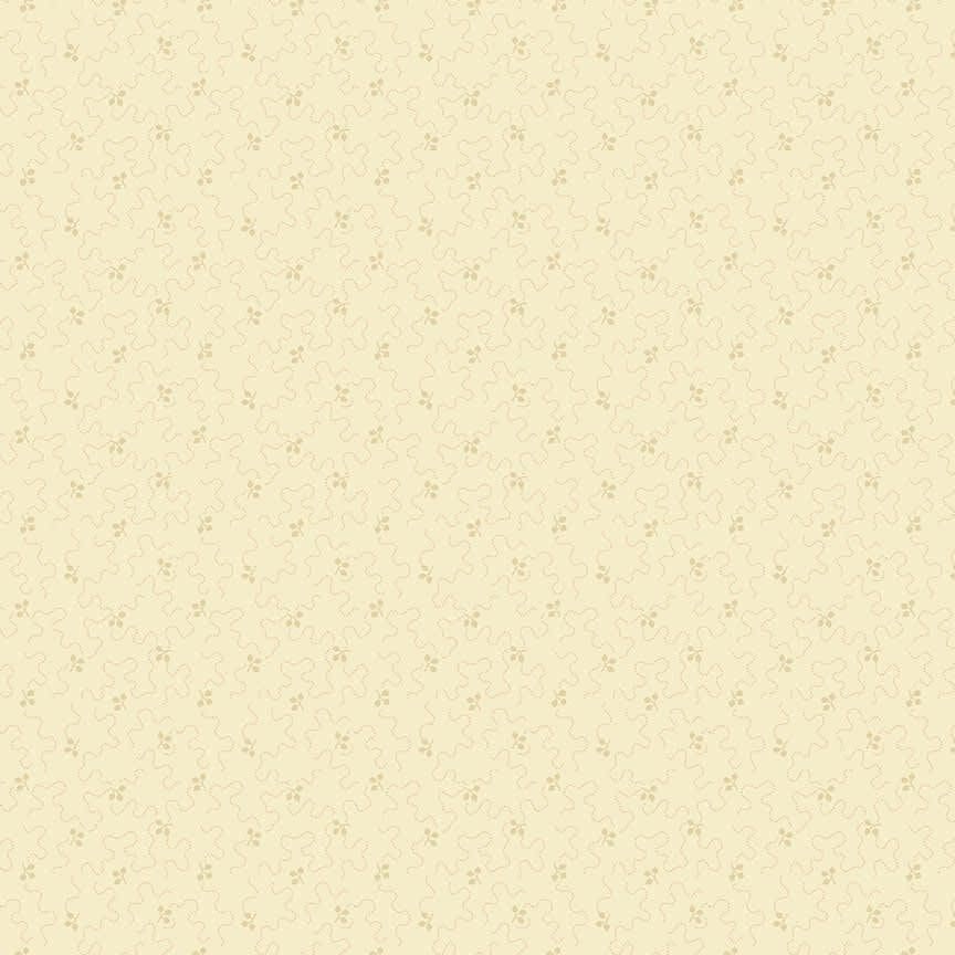 9735N Stipple Leaves - Cream