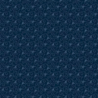 9731B Flower Vine - Blue Indigo